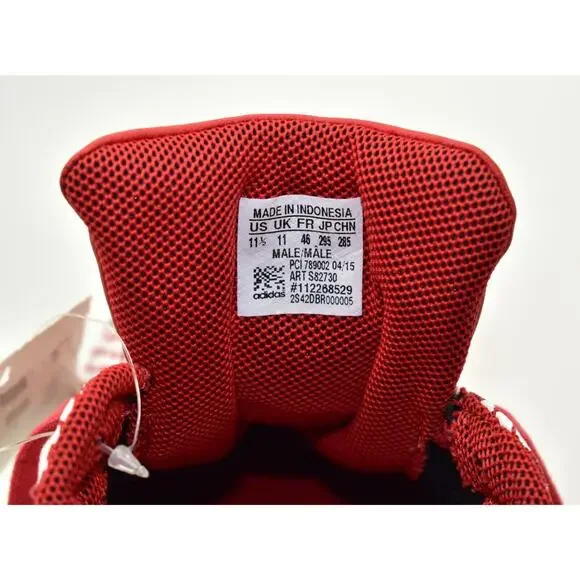 B2 NIB ADIDAS SUPERSTAR SNAKE PACK Originals Red/White Shoes S82730 Size 11.5 - Picture 6 of 6